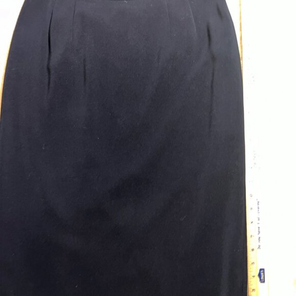 Kasper A.S.L‎ Women 8 Black Pencil Lined Back Slip Office Career Skirt (M) - Picture 4 of 6